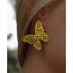 NEW ALV JEWELS women's monarch earring in gold